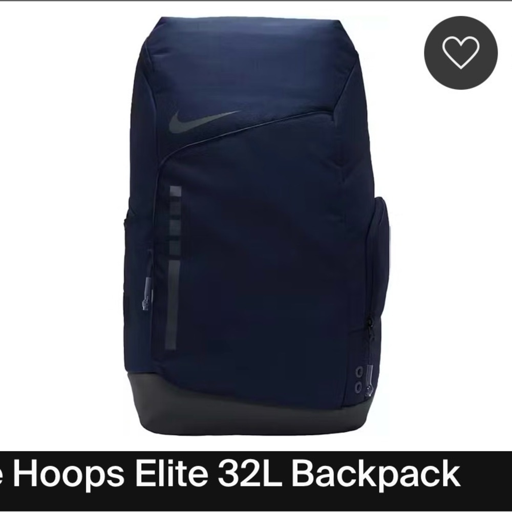 Nike Navy Blue Athletic Backpack with Black Base